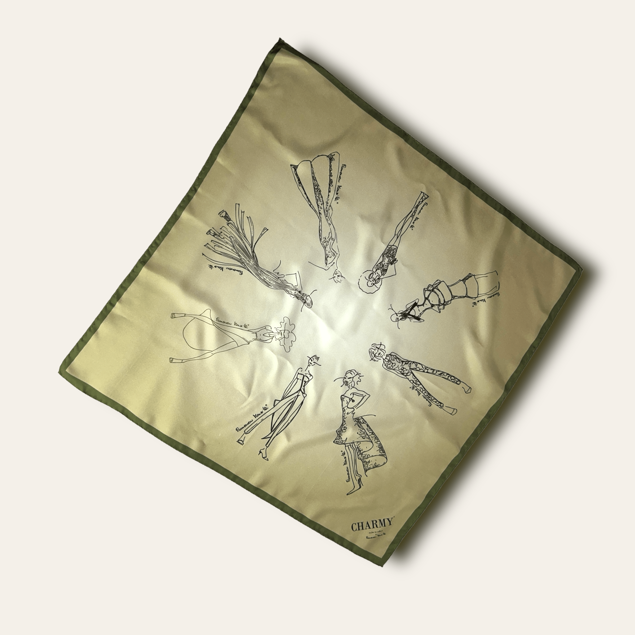 Lenço em seda 65x65 cm "Spark" - charmystyles
