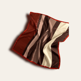 lenço em seda 65 x 65 "Stripes" - charmystyles