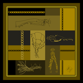 Lenço em seda 65x65 cm "daring Mondrian" - charmystyles