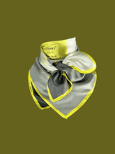 Lenço em seda 65x65 cm "pastel damier" - charmystyles