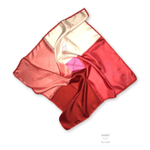 Lenço em seda 65x65 cm "pastel damier" - charmystyles